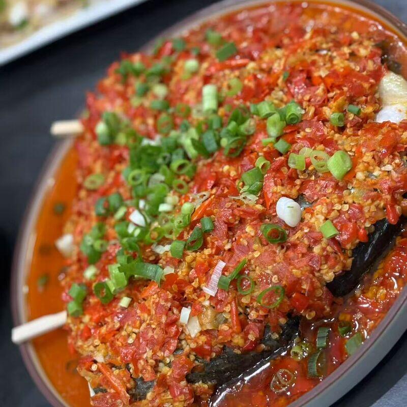 Garlic Sauce Steamed Sea Bass